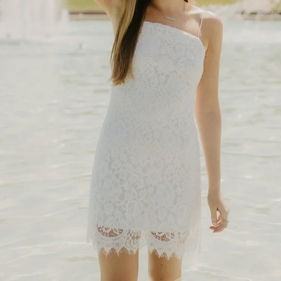 White Lace Dress - Picture 8 of 8